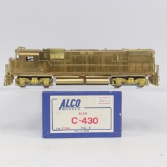 Alco Models HO Scale Unpainted Brass C-430 DC Powered KMT Drives Runs Well