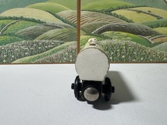 Thomas Wooden Railway Tidmouth Milk Tanker Wooden Train Car Learning Curve