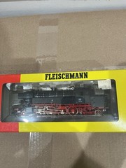 Fleischmann HO 1:87 DB BR 65 Steam Locomotive 2-8-4 2-Rail DC Analog 4065. Used.