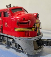 Lionel 2333 Santa Fe F3 A-A Postwar Diesel Set O Gauge Runs Excellent Video No