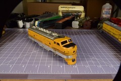 HO SHELL Rio Grande EMD F series, no inserts, cond issues SH3