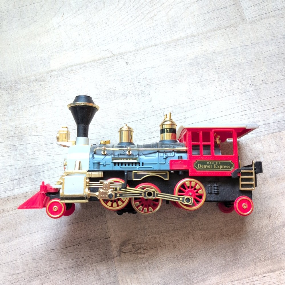 Denver Express Train Engine by New Bright D&W R.R. Toy Locomotive  Not Working