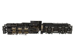 O 2-Rail BRASS 0-6-0 Steam Locomotive & Tender – Painted
