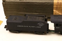 American Flyer 307 Locomotive Train Set W/ Cardboard Tube! VG Cond