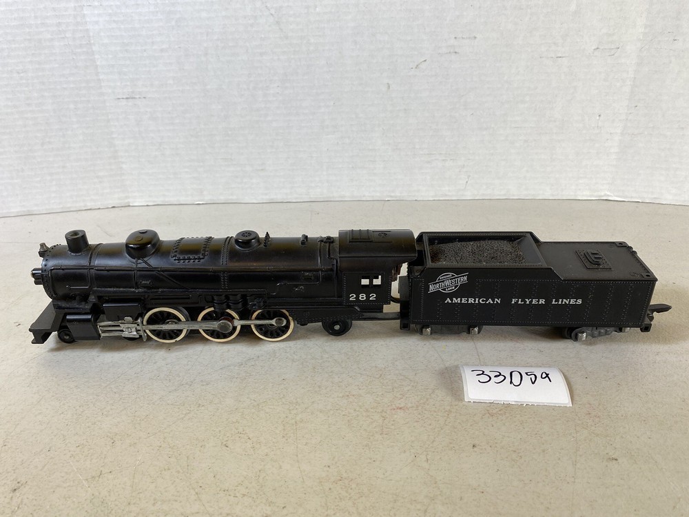 American Flyer Lines 282 Steam Locomotive engine tender Model NorthWestern 33D59