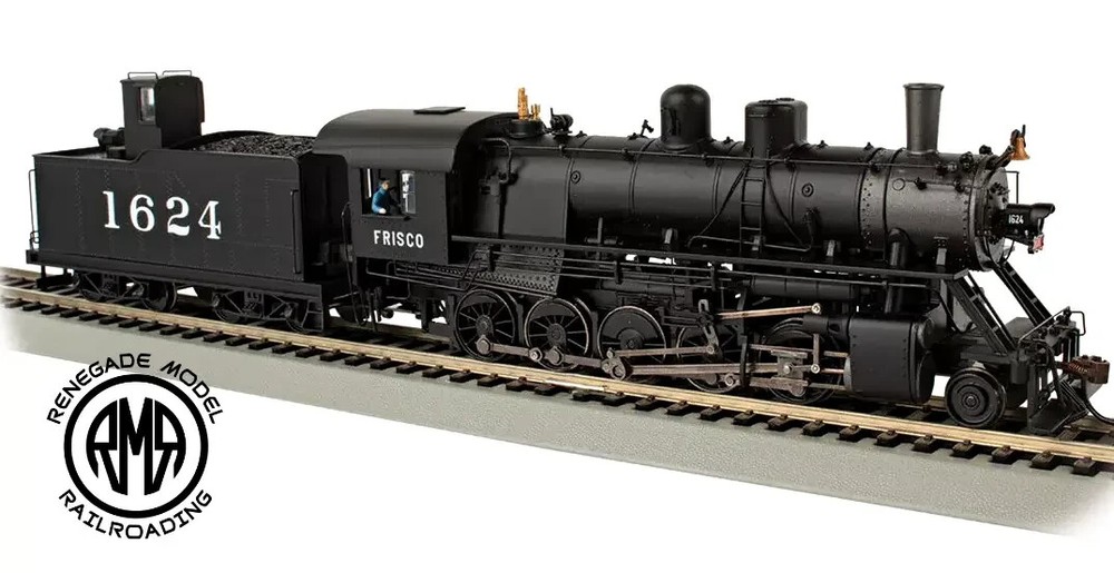Bachmann 85403 HO Frisco #1624 2-10-0 Decapod Steam Locomotive DC/DCC Wow Sound