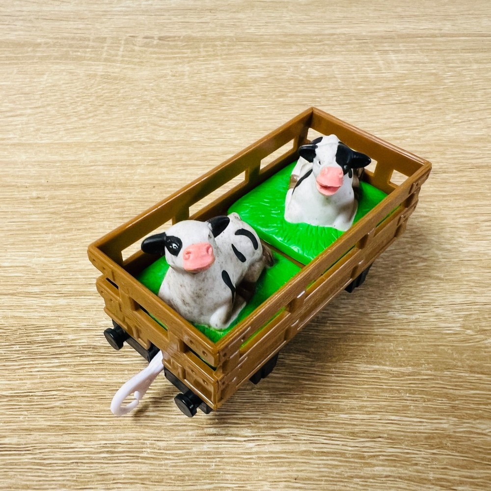 Brown Farm Animal Cart with Cows – Thomas & Friends Trackmaster TOMY Trains