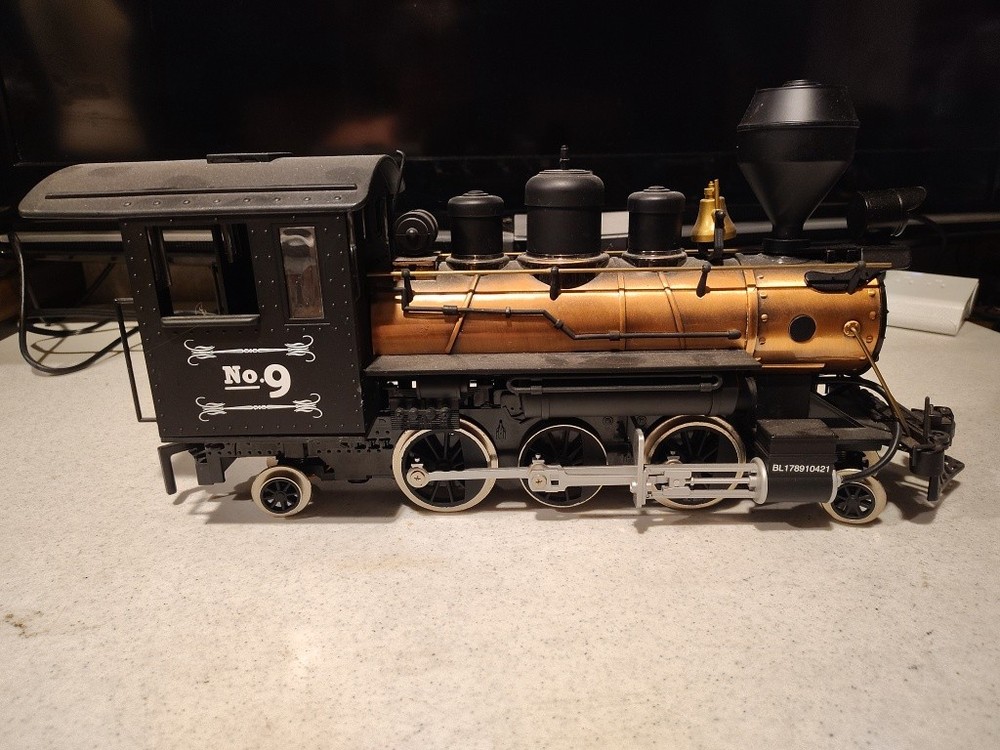 No 9 LARGE G SCALE STEAM LOCOMOTIVE ENGINE 2-6-2 For Parts or Repair