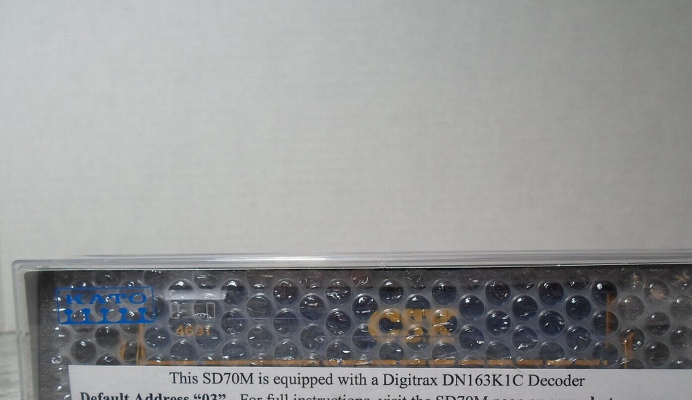KATO N-Scale EMD SD70M CSX RD#4691 W/DCC #176-7609-DCC (Non-Sound)