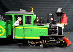 LGB #2017D Green 0-4-0 #6 LOCO with Power Tender & Original Box MINTY 1987