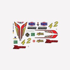 Pinecar Dry Transfer Decals Magnum PIN310 Pinewood Derby & Accys
