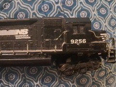 NS Norfolk Southern #9256 & # 736 Train Lamp Works See And Read