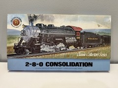 Bachmann 530-02 SANTA FE 2-8-0 Consolidation Locomotive & Tender HO Open Box