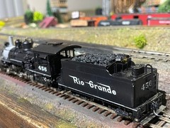 HOn3 SCALE – PAINTED BRASS – WESTSIDE MODEL COMPANY – D&RGW 2-8-2 K-27 STEAM