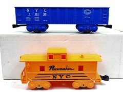 MARX 4205 Electric Set Locomotive 490 Tender 715100 Gondola, Caboose O Ga w/Box