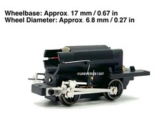 HOn3 Scale 10.5mm Narrow Gauge 0-4-0 Steam Locomotive Power Drive Chassis RTR