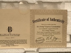 Hawthorne Village U. S. Army Express Locomotive Certified