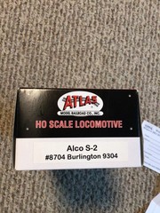 Atlas Model Railroad Co Inc Alco S-2 #8704 Burlington 9304 HO Scale Engine