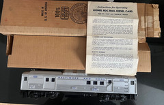 Postwar Lionel 404 B&O RDC-4 RPO Budd Car w/Original Box/Insert/Inst FREE S&H