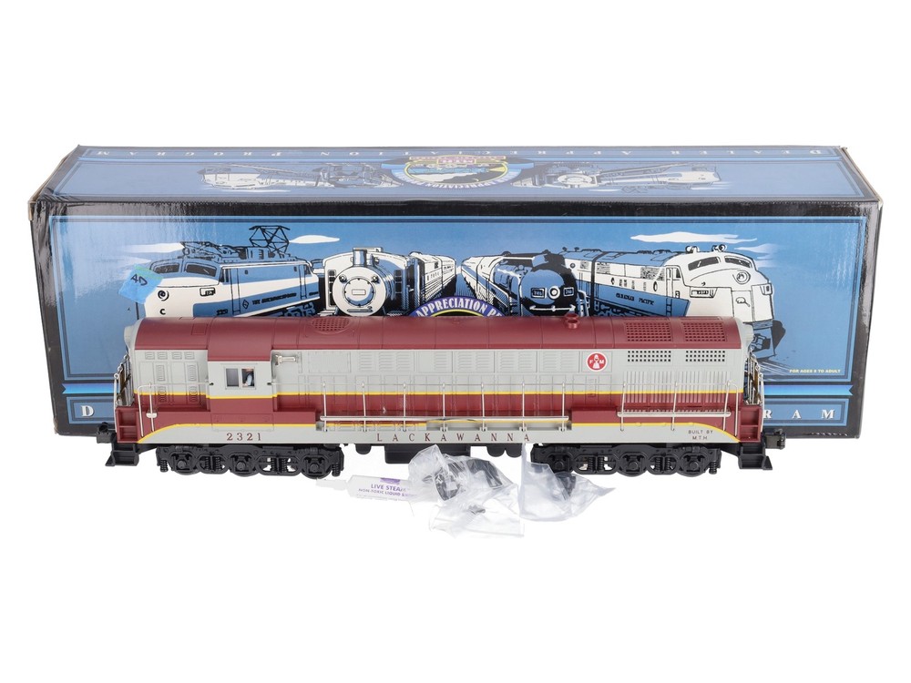 MTH 20-80001D O Gauge Lackawanna FM Diesel Locomotive #2321 w/PS1 NIB