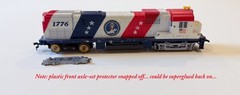 Lot of 5 HO Scale Locomotives: Santa Fe Illinois Central Gulf Bicentennial (#3)