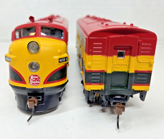 Athearn HO Kansas City Southern F7A-F7B Diesel Locomotive Set #80204