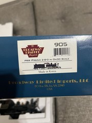 Broadway Limited Imports 905 in On30 Scale Pennsylvania PRR 9654 2-8-0 -UNTESTED