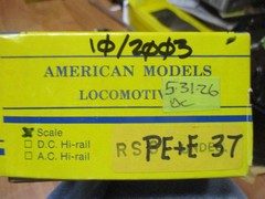 Amer Models Custom Paint PE&E RS-3 Diesel (5/31/26 Garber Coll) Scale DC