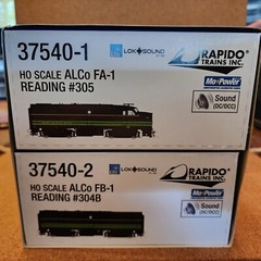 RAPIDO 37540 HO ALCO FA/FB Reading Railroad 305 & 304B ESU DCC & SOUND