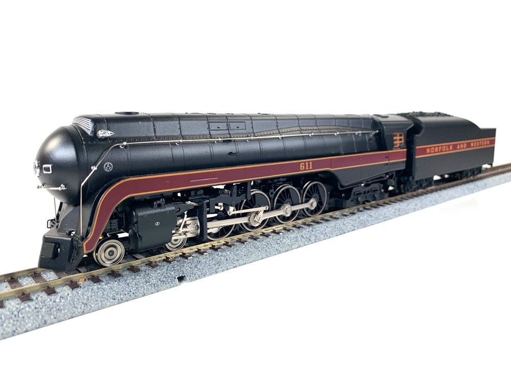 HO MTH 80-3265-1 Norfolk & Western J Steam Locomotive #611 – Protosound 3.0