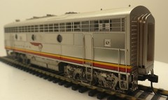3rd Rail, 2-Rail O, #307B, Santa Fe, F-7 PWR B, QSI/DCC, Run#1, Weathered C-7 EX
