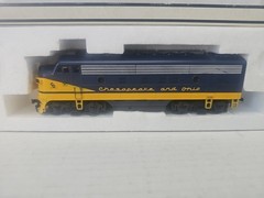 Stewart 9220 HO Chesapeake & Ohio F7A Phase II Powered Diesel Locomotive In/Box