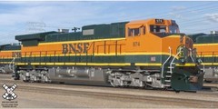 HO ScaleTrains Operator SXT10677 BNSF #974 GE C44-9W Diesel “H1” Scheme