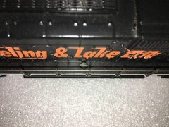 HO TYCO Custom painted Wheeling & Lake Erie C630 Shell, Bachmann Chassis