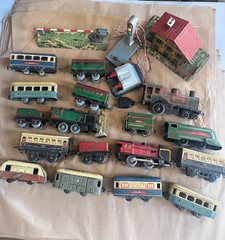 JEP Hornby O Gauge Lot 4 Locomotive Railcar 9 Wagons & Cars Accessories
