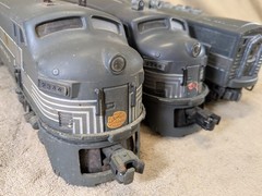 Lionel Postwar 2344 New York Central F3 AA Locomotive Vintage A B C Lot of 3