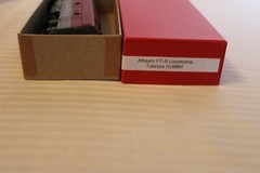 HO Scale Athearn, F-7B Diesel Locomotive, Tularosa, Red & Gray, DUMMY Engine