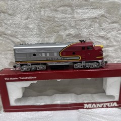 Vintage Mantua HO #413-001 Santa Fe War Bonnet F7A Diesel Locomotive New In Box