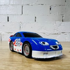 Tin Top Blue Roary The Racing Car Take Along n Play Diecast Metal Vehicle