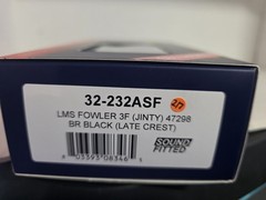 Bachmann Branchline LMS Fowler 3F Steam Locomotive 32-232ASF OO Scale DCC Sound