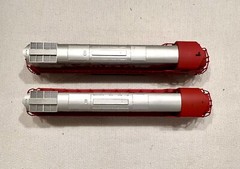 AHM HO Scale Santa Fe C628 Diesel Locomotive Set – Powered & Nonpowered #16722