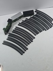 Vintage New-Ray 1:72 Train Set Steam EngineCars Tracks Lot