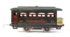LIONEL PREWAR O GA #152 0-4-0 ELECTRIC, and 629, 630 PASSENGER CARS