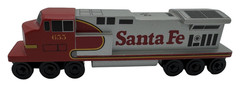 Whittle Shortline Railroad ATSF Santa Fe C44 Locomotive 655 Wooden Train Engine