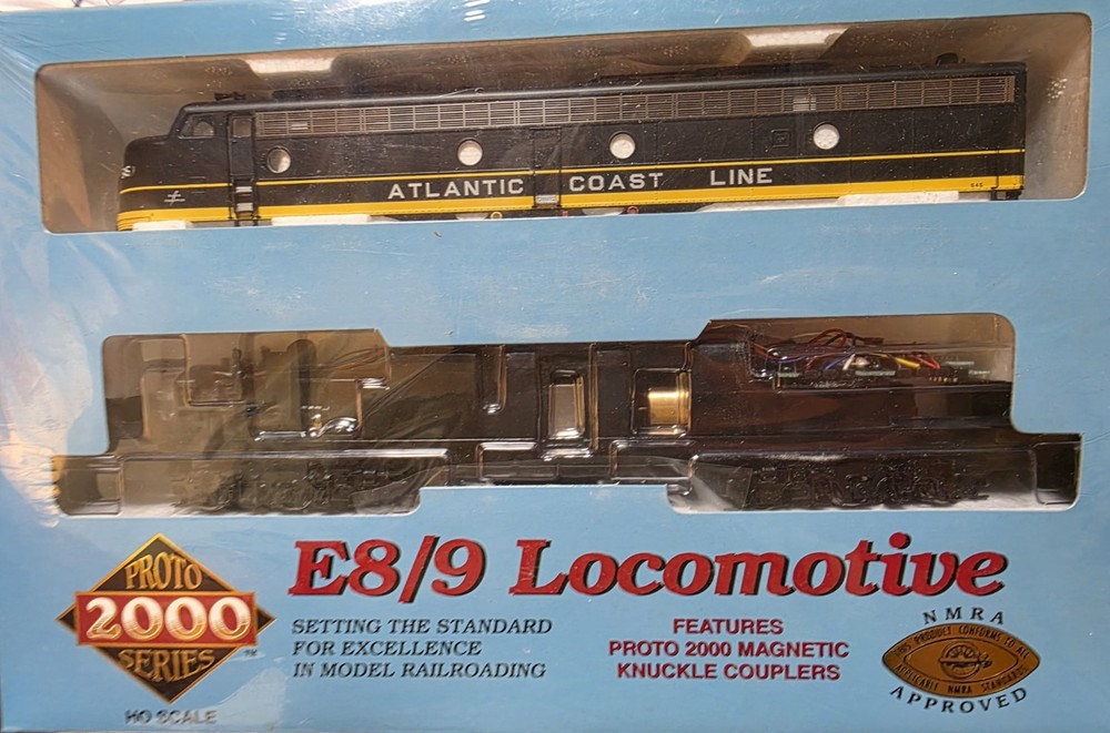 HO Proto 2000 Series E8/9 ACL Atlantic Coast Line Locomotives A & B Units,Sealed