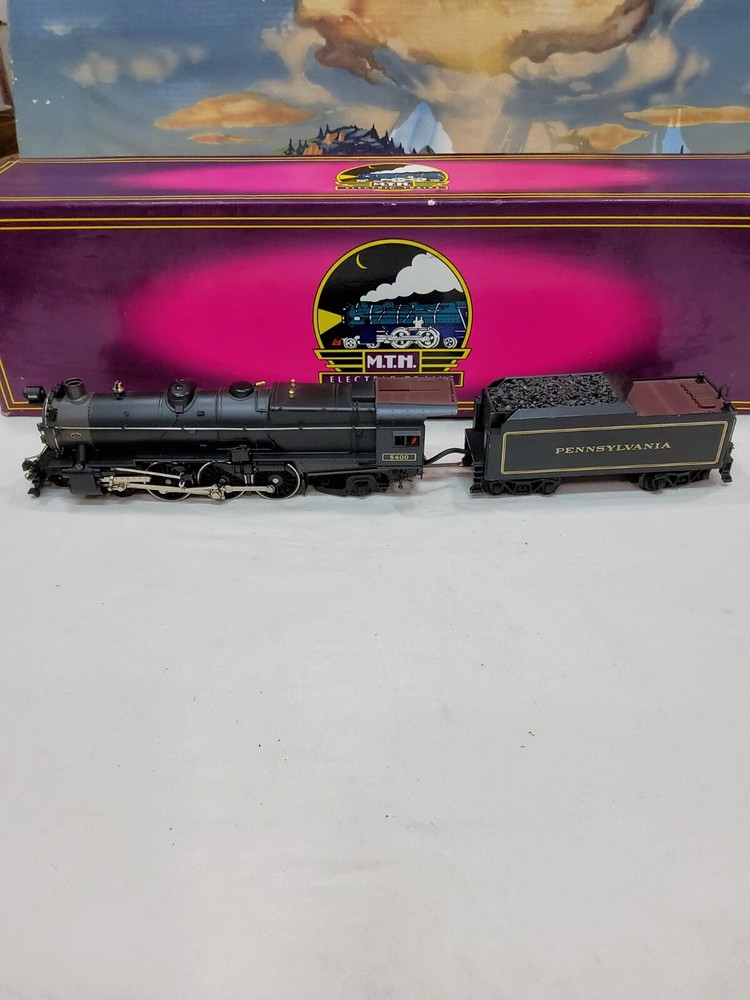 MTH O MT-3018LP PENNSYLVANIA K-4S 5400 PROTO SOUND DIECAST LOCO AND TENDER, OB