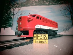 Lionel No. 211 Texas Special Diesel Locomotive, Red/White TESTED RUNS WELL.