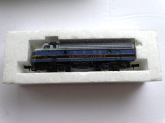 Aurora Postage Stamp Train N Scale #4860 Baltimore – Ohio F9-A Diesel Loco #1