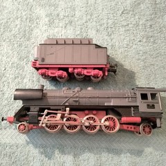 FLEISCHMANN HO SCALE GRAY DB 41 2-8-2 STEAM ENGINE & TENDER #1364