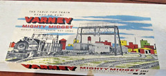 VARNEY HO No. 25 MIGHTY MIDGET TRAIN SET LOCOMOTIVE & FREIGHT CARS 1957 MIB